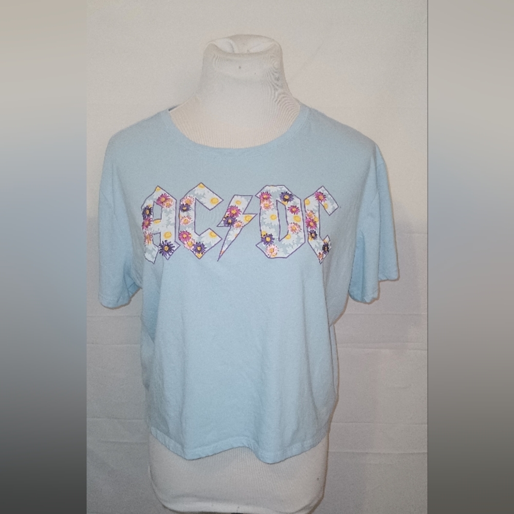AC⚡DC cropped t shirt